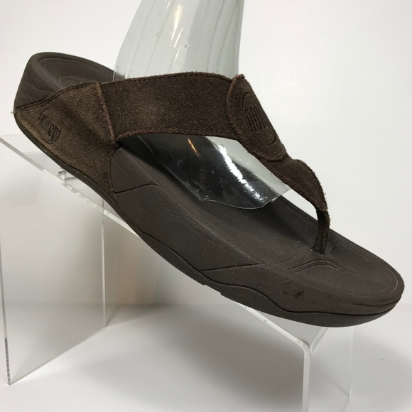 Fitflop Shoes - FitFlop Brown Suede flipflop Size 9 M